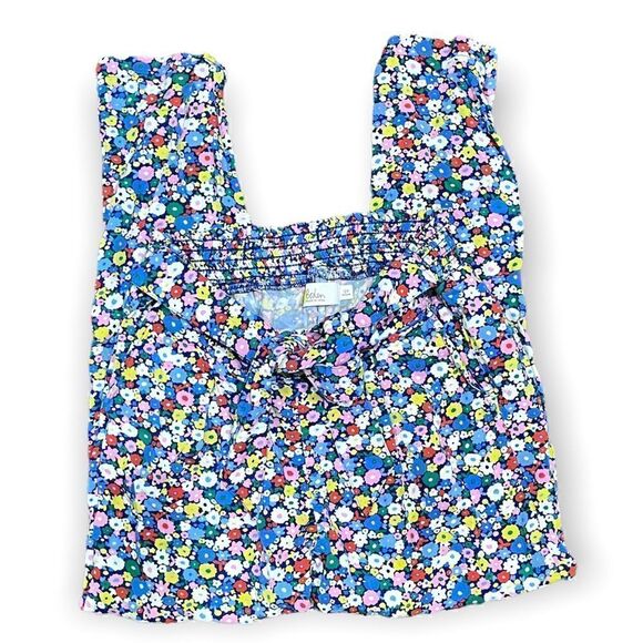 BODEN GIRLS TIE WAIST MULTICOLOR DITSY FLORAL PRINT VISCOSE PANTS POCKETS 10Y - Picture 5 of 10